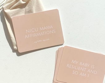 Lot de 12 cartes d'affirmation de la maman NICU, affirmations de nouvelle maman, affirmations de nouvelle maman, affirmations de NICU, maman de nicu, cadeau de maman de nicu, cadeau de nicu