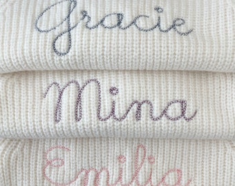 Personalized Embroidered Rib Knit Cardigan, Personalized Baby Gift, Baby Knit Cardigan, Embroidered Sweater, Custom Sweater, Custom Cardigan