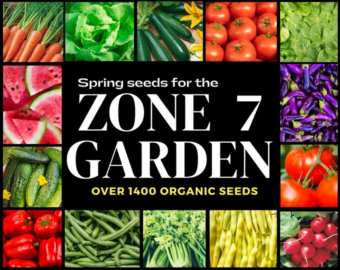 Zone 7 Seeds Zone 7 Calendar, 14 Vegetable Seed Varieties, Over 1400
