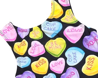 Gymnastics Leotard - Valentine’s Candy Hearts