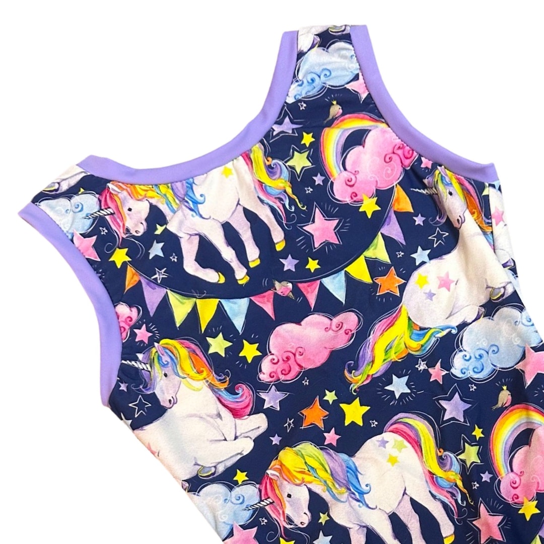 Blue Unicorn Sparkles Gymnastics Leotard main image 0