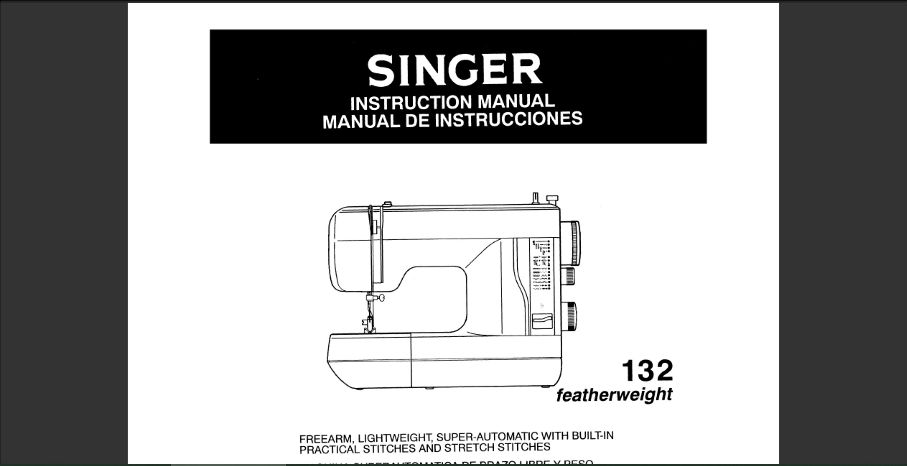 Singer 132 & Singer 132Q Featherweight sewing machine Etsy
