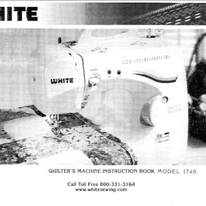 WHITE 1740 Sewing Machine instruction manual. | Etsy