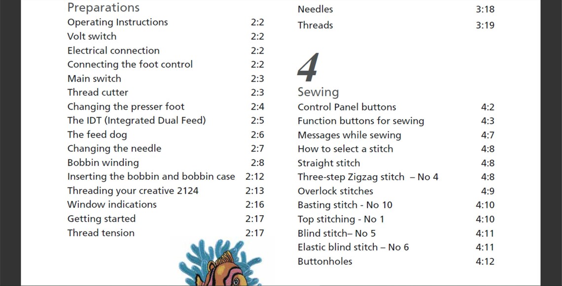 Pfaff Creative 2124 sewing machine owner's manual | Etsy