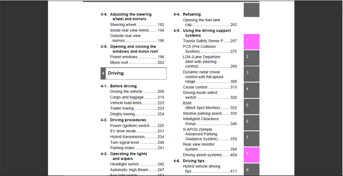 Toyota Prius 2016 Owners Manual Etsy