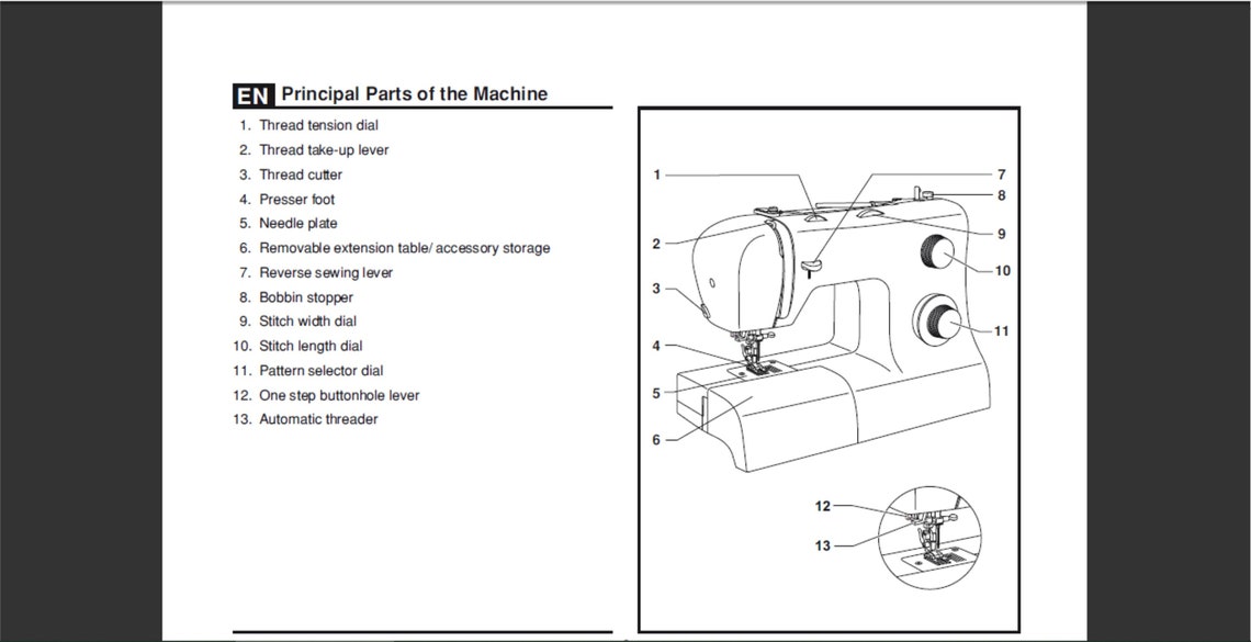 Singer 2282 TRADITION sewing machine owner's manual Etsy