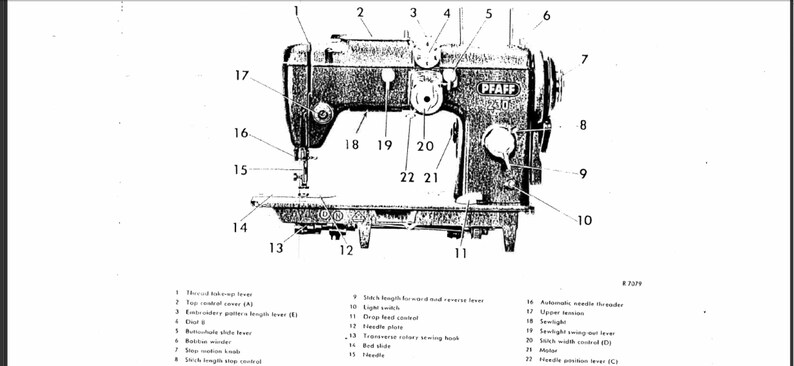 Pfaff automatic 230 260 Instruction manual | Etsy