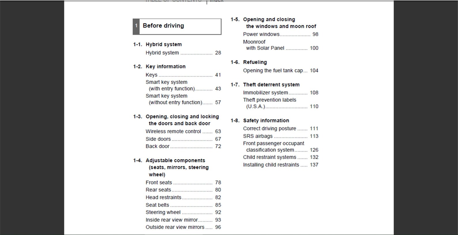 Toyota Prius 2010 Owners Manual Etsy
