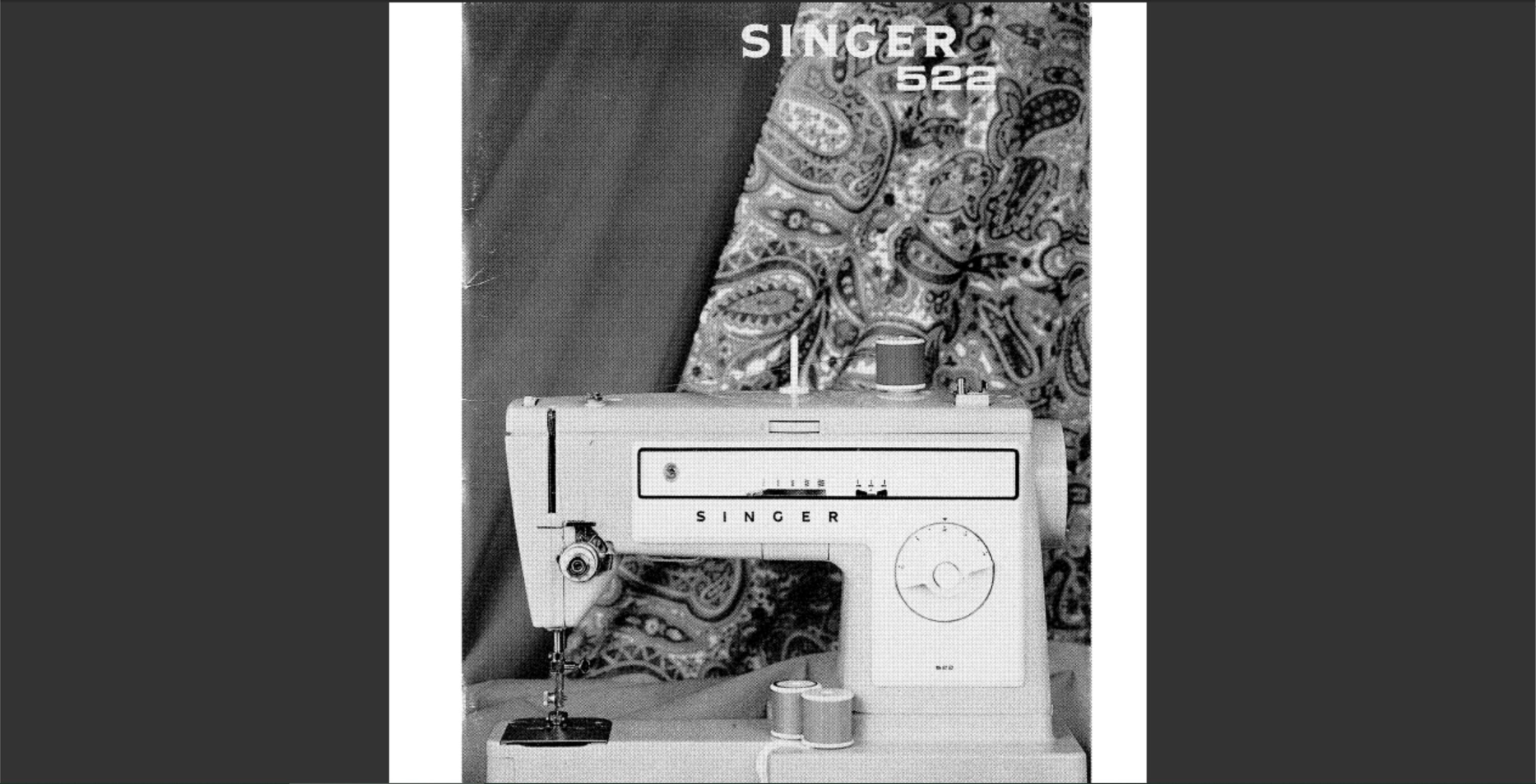 Singer 522 sewing machine owner's manual | Etsy