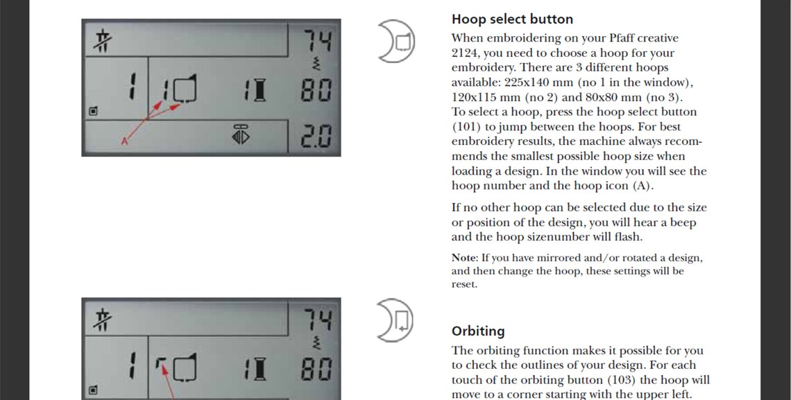 Pfaff Creative 2124 sewing machine owner's manual | Etsy