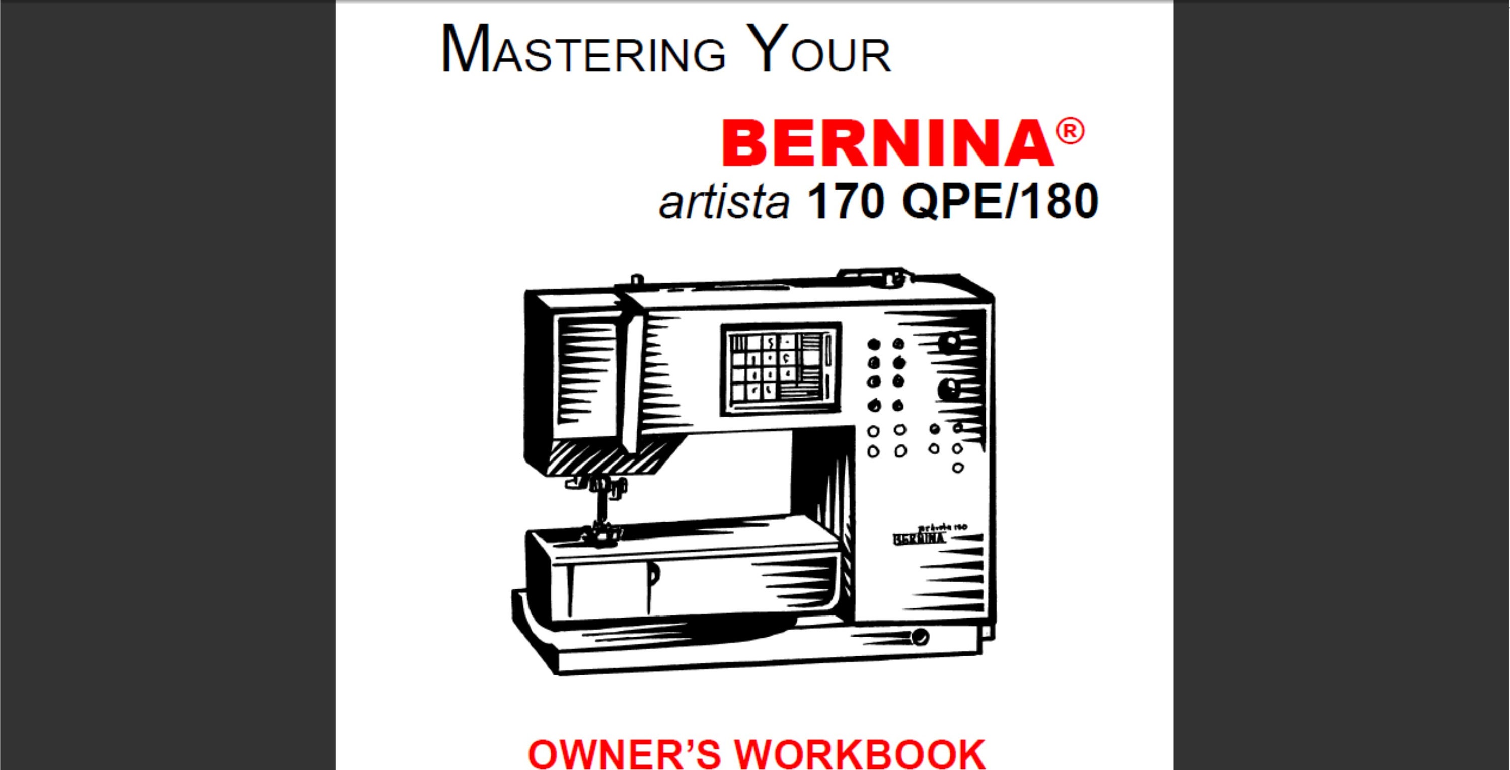 Bernina Artista 170 for sale Only 4 left at 65