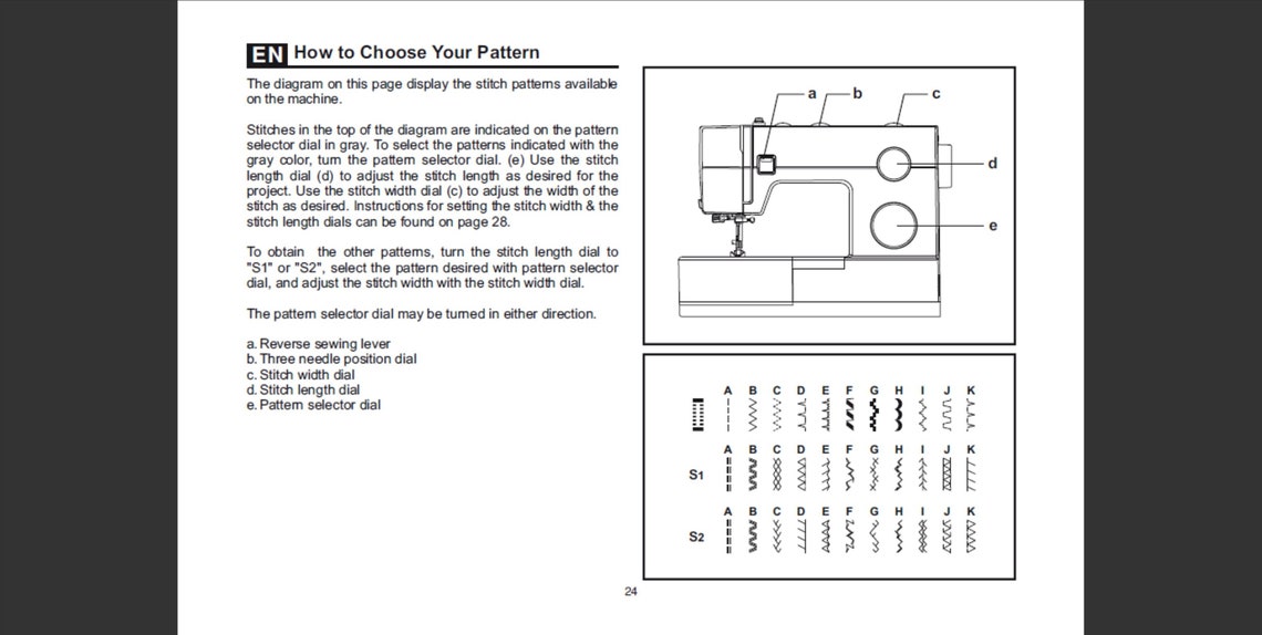 Singer 64 S Sewing Machine owner's manual Etsy