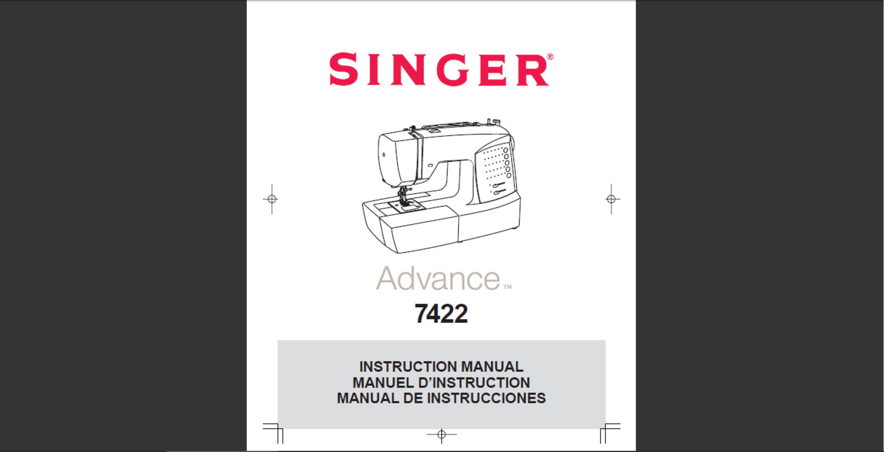 Singer 7422 Advance sewing machine owner