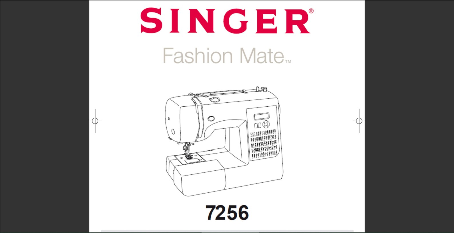 Singer 7256 Fashion Mate sewing machine owner's manual Etsy