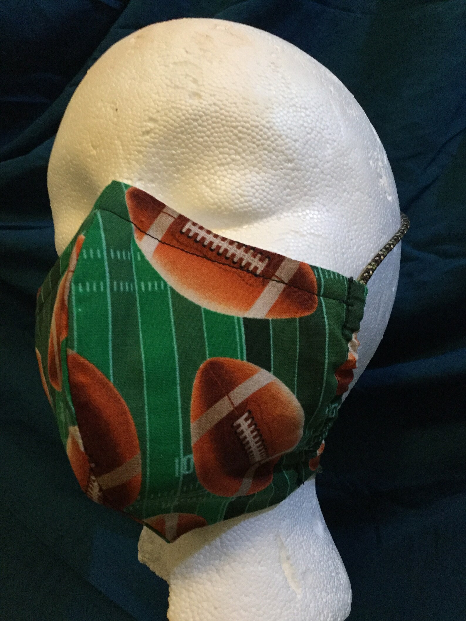 Football face mask with adjustable drawstring for kids Etsy