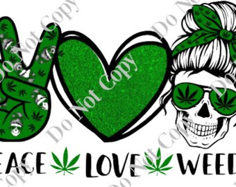 Free Free 86 Peace Love And Weed Svg SVG PNG EPS DXF File