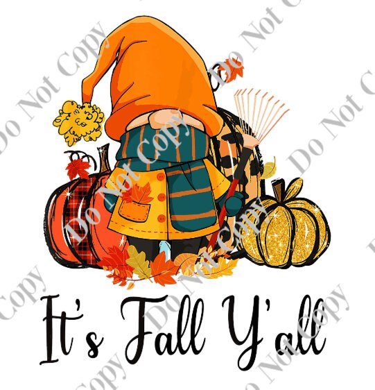 Its Fall Yall Gnome Digital Download