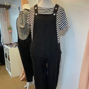 Linen dungarees image 1