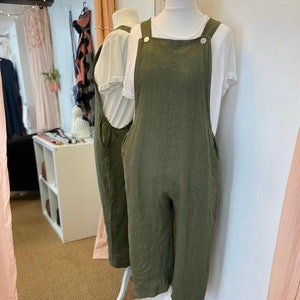 Linen dungarees image 2