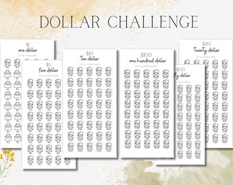 Laminated Savings Challenge for Budget Binder Envelopes With holes