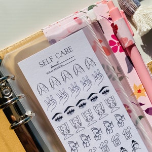 Self Care Self Love Savings Challenge | A6 Budget Binder Sinking Funds Debt Tracker With holes Without Holes Laminated budget tracker