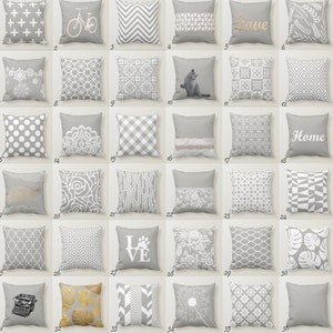 Smoke Grey Throw Pillow Mix and Match Indoor Outdoor Cushion Modern Bedding Pastel Colors Stone Steel Lava Marble Earth Natural Sand Smoke