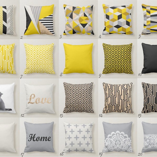 Black Yellow Grey Etsy