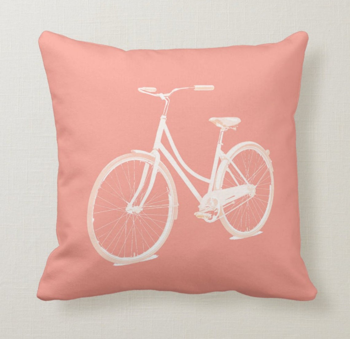 Coral Pink Throw Pillow Mix and Match Indoor Outdoor Etsy