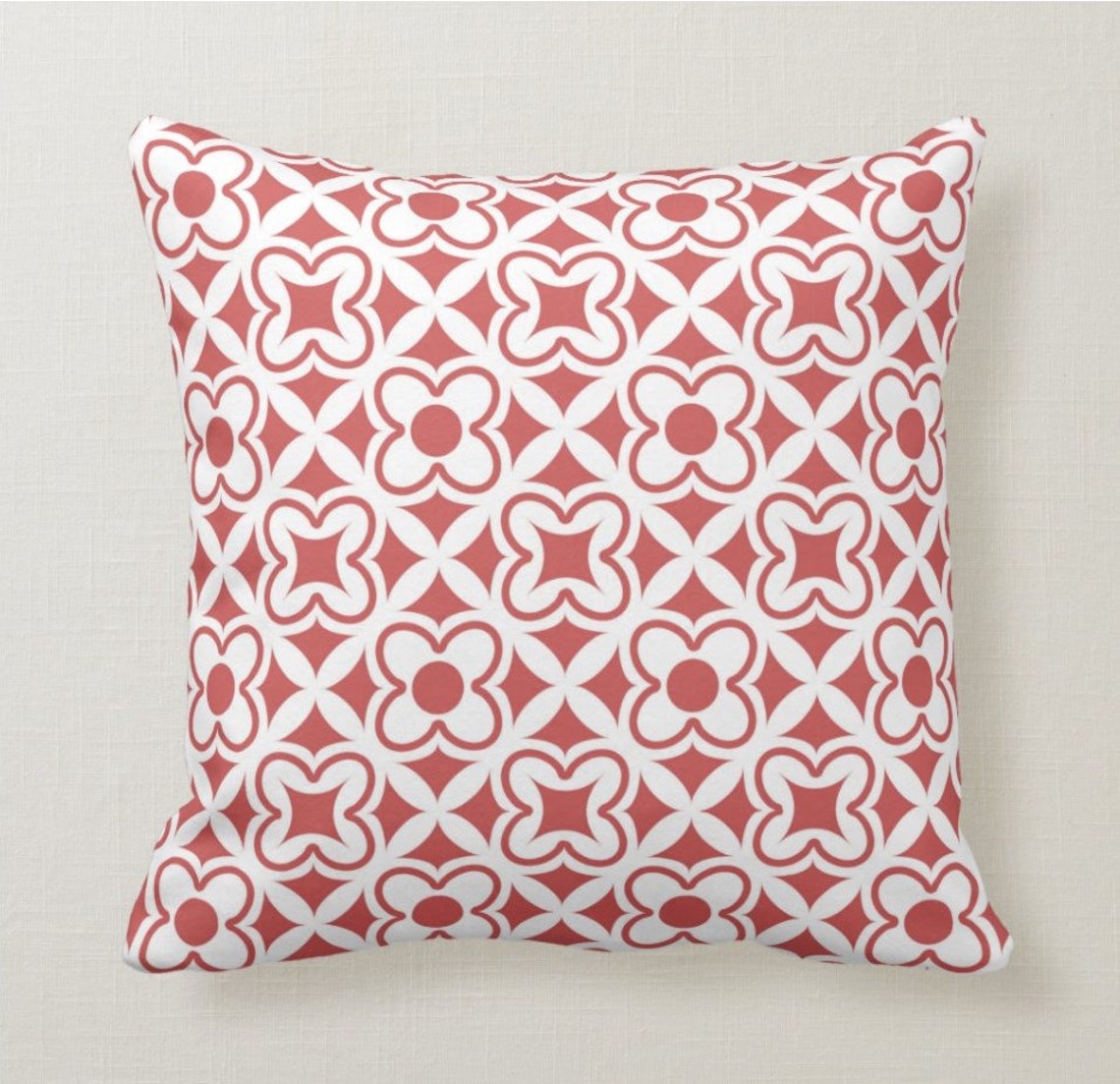 Ruby Red Throw Pillow Mix and Match Indoor Outdoor Decorative Etsy