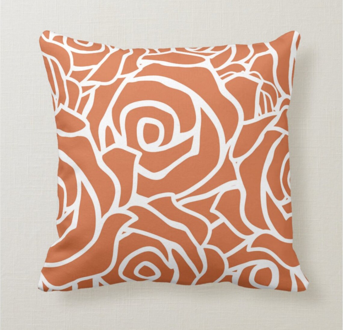 Rust Orange Throw Pillow Mix and Match Indoor Outdoor Cushion Etsy