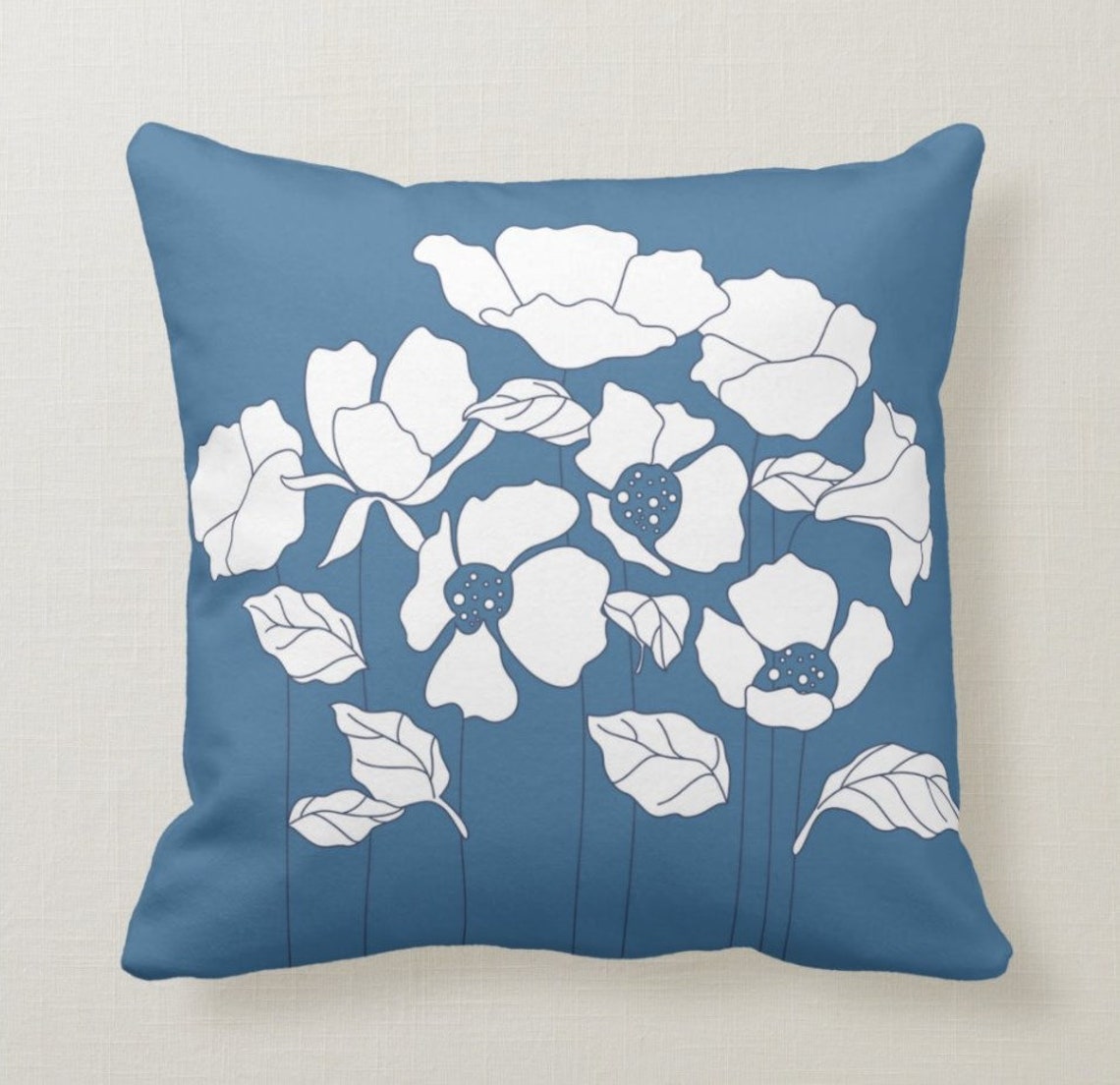 Duck Egg Blue Throw Pillow Mix and Match Indoor Outdoor Etsy