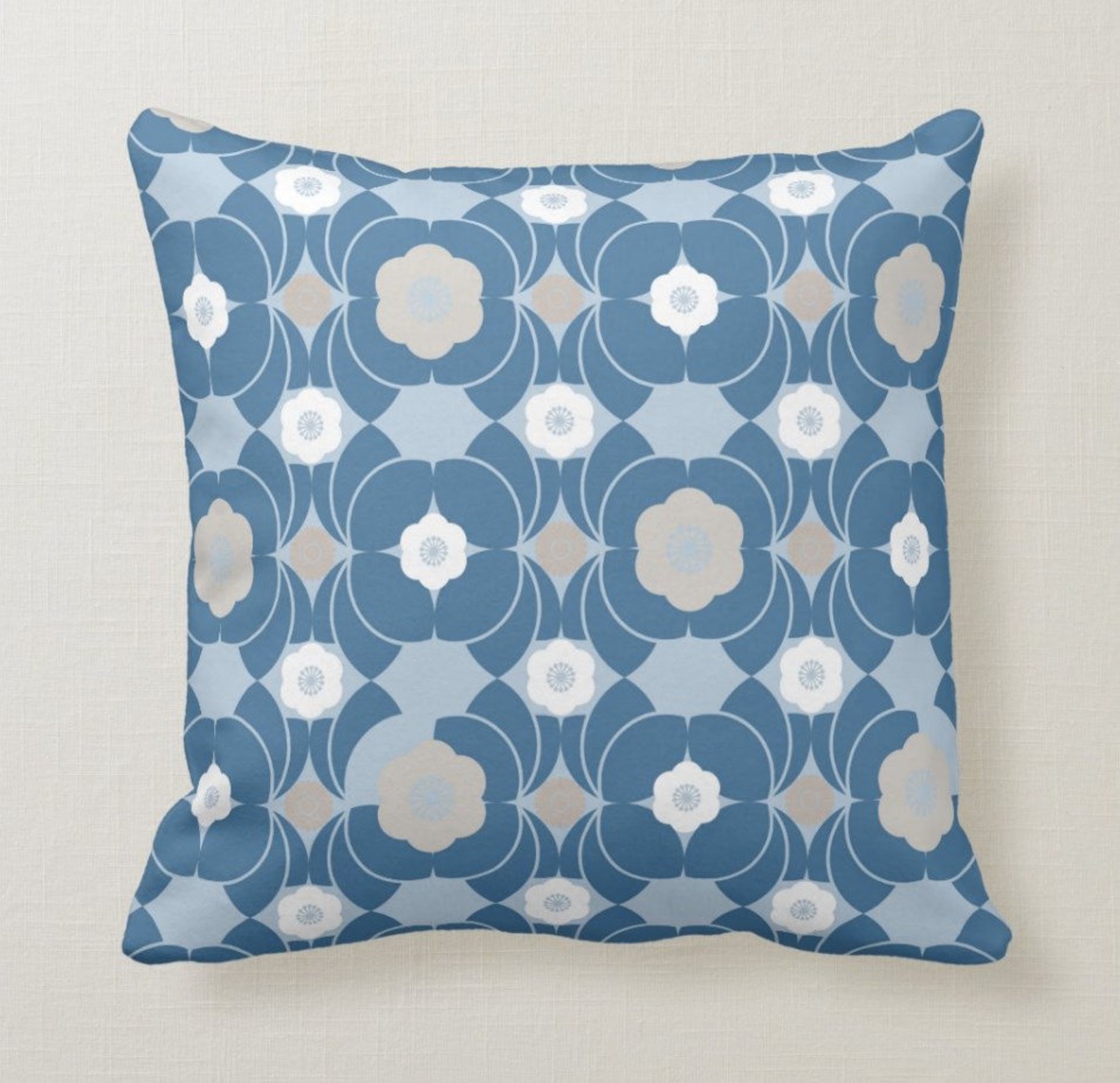 Duck Egg Blue Throw Pillow Mix and Match Indoor Outdoor Decorative Zippered Cushion Cover Accent