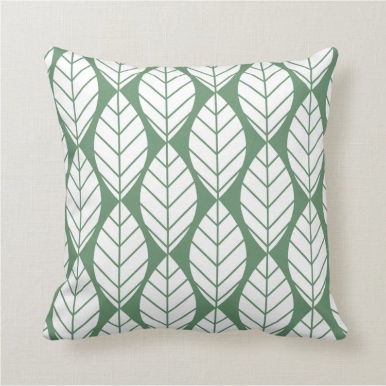Avocado Green Throw Pillow Mix and Match Indoor Outdoor Decorative