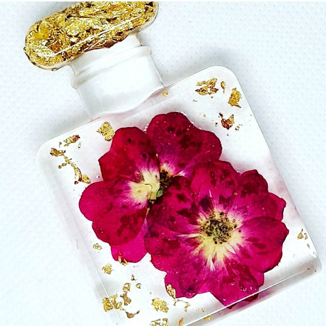 Perfume Bottle resin flower perfume bottle can be used as a Etsy