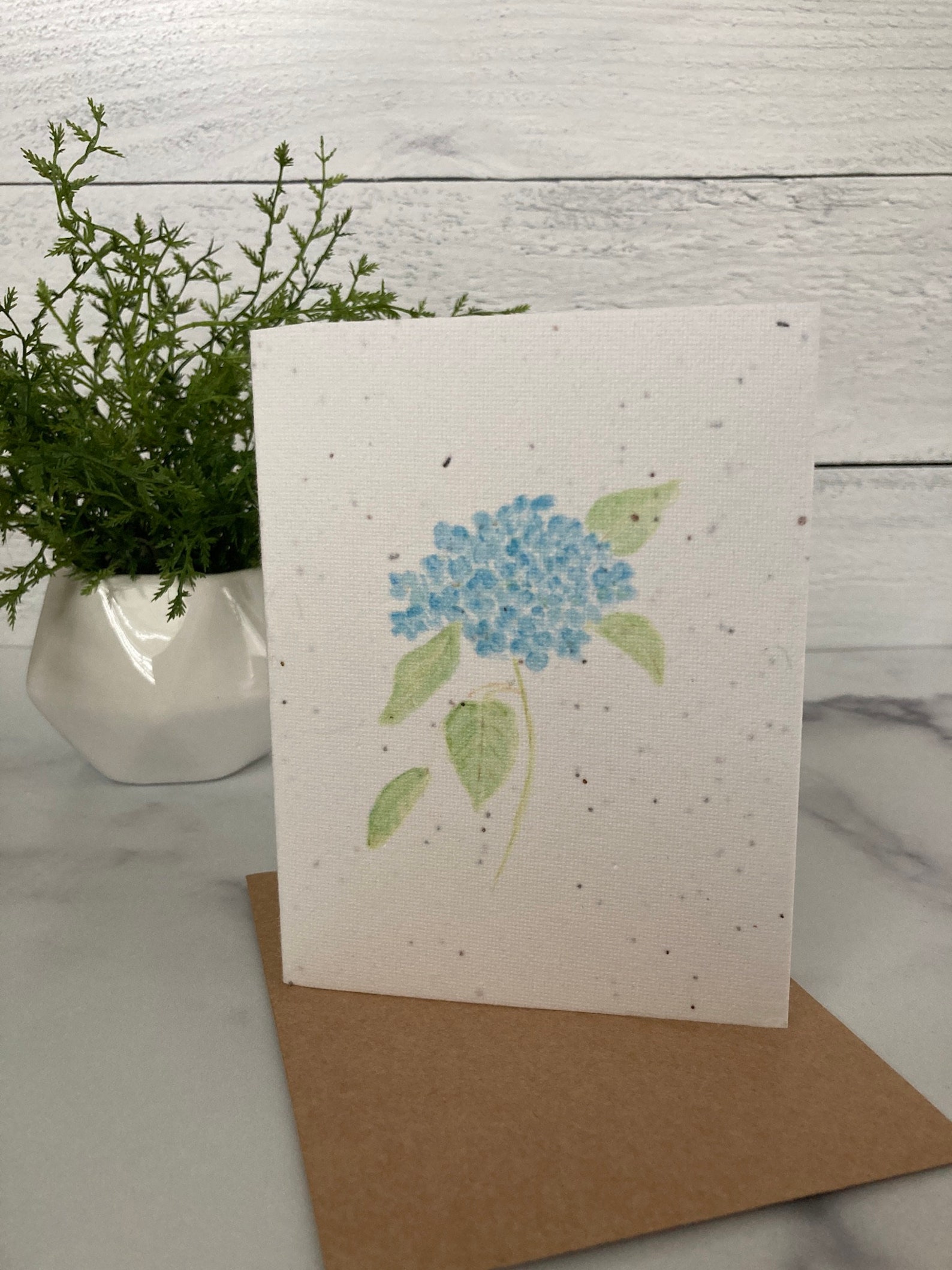 Seed Paper Card Plantable Greeting Card Greeting Card Eco Etsy