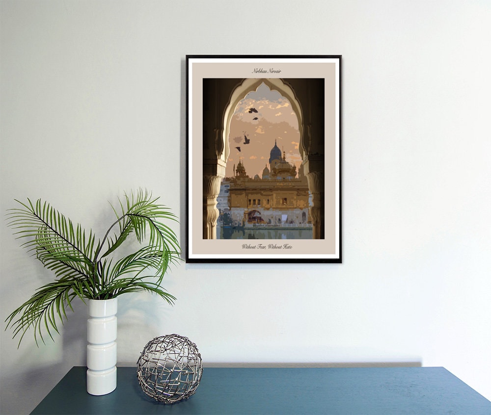 Golden Temple Illustration - Etsy