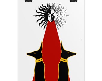 Hekate & Anubis Mythology Art Print Rolled Poster | Giclée