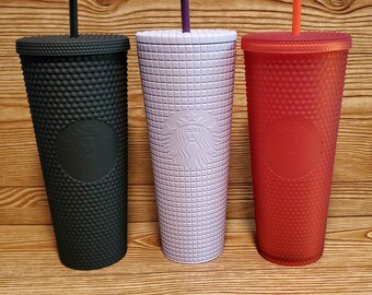 starbucks black studded tumbler