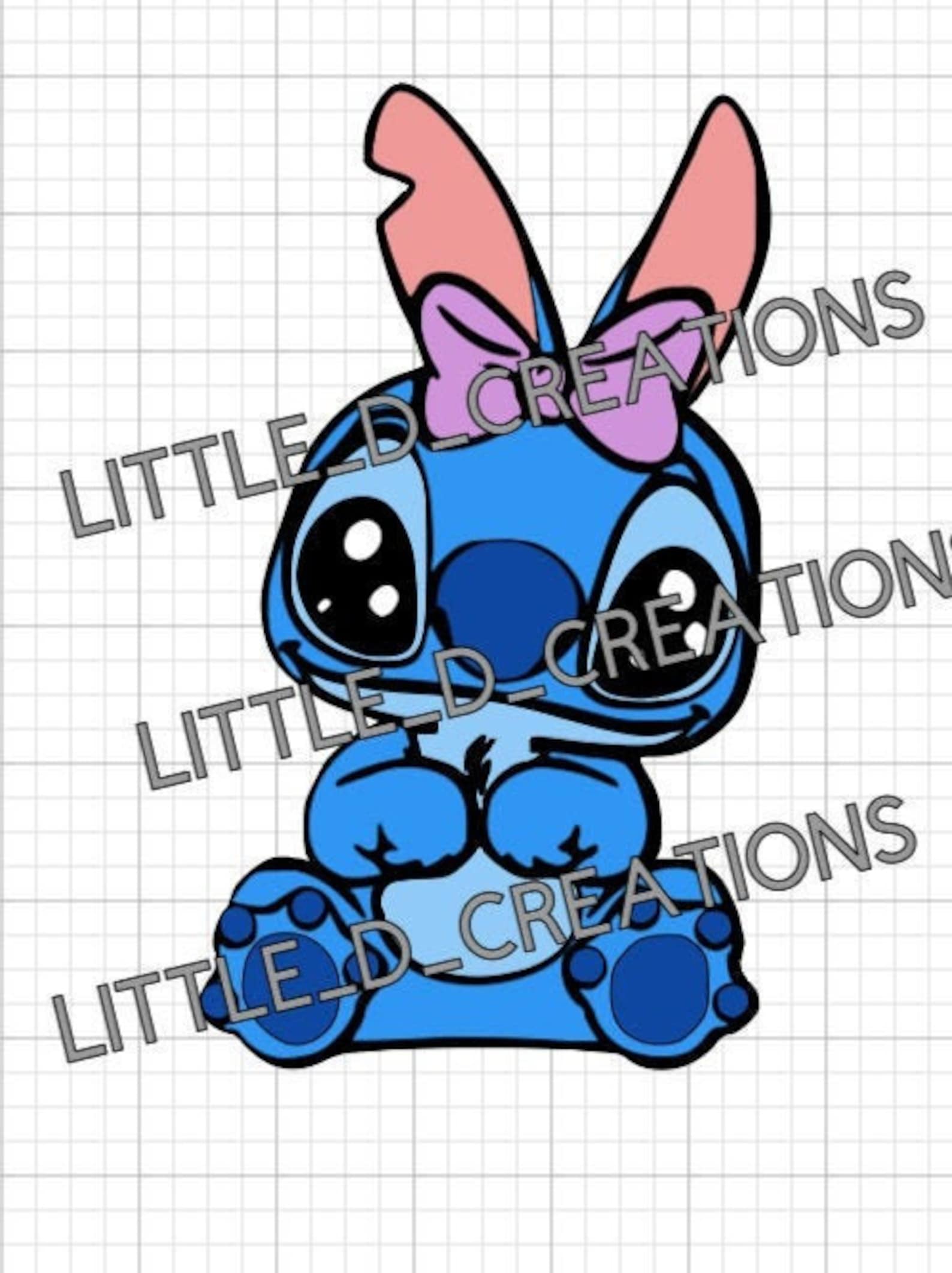 Baby Stitch Outline SVG/PNG/Cricut/Silhouette File Ready | Etsy