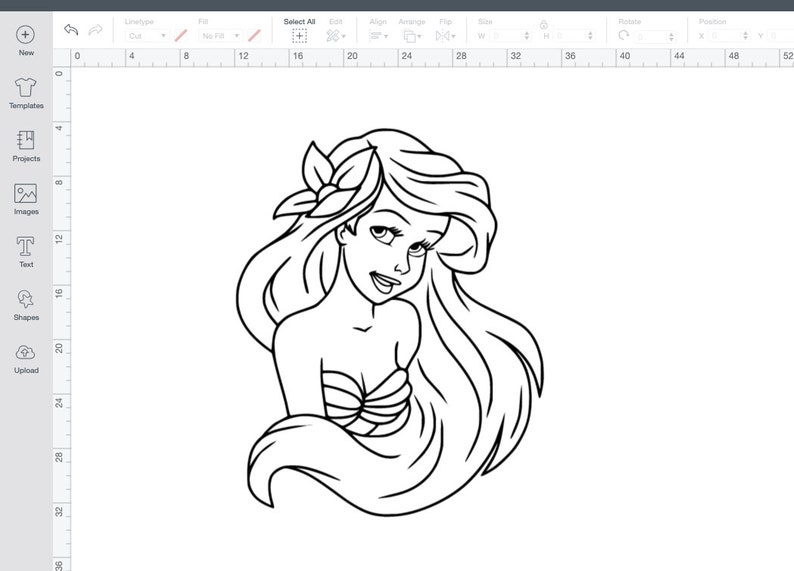 Free Free 150 Mermaid Svg Outline SVG PNG EPS DXF File