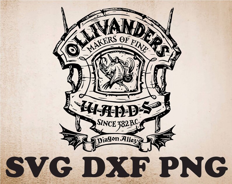 Download Ollivanders diagon alley wands svg dxf pngHarry Potter svg ...