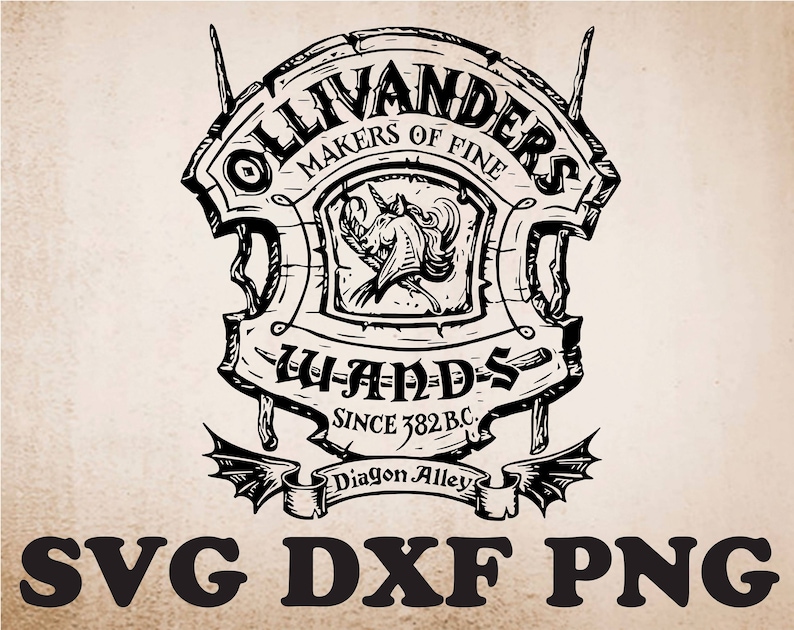 Download Ollivanders diagon alley wands svg dxf pngHarry Potter svg ...