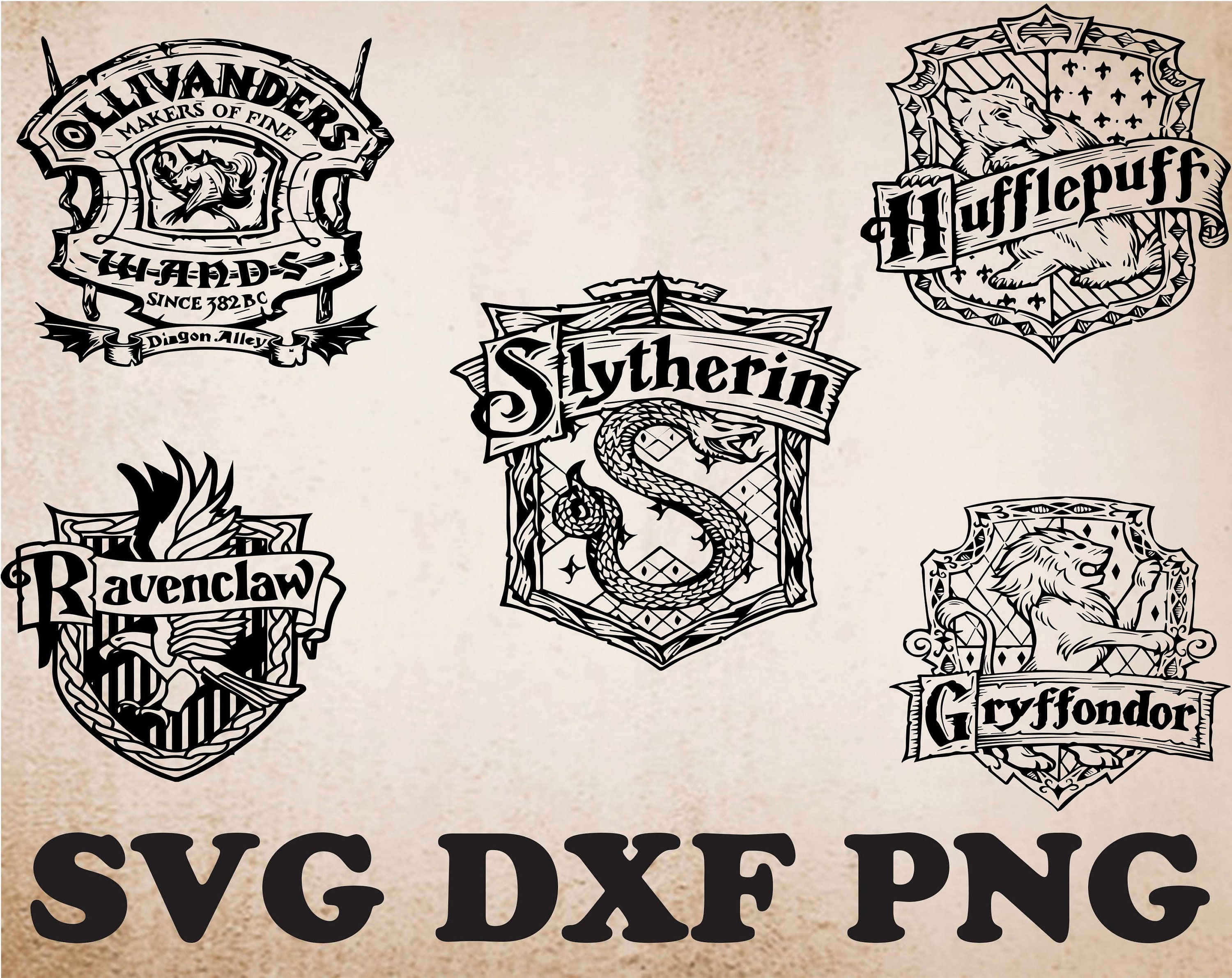 Hogwarts Crest Svg Harry Potter Svg Hogwarts House Svg Png Dxf Eps My ...