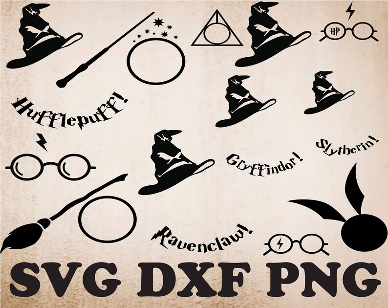 Download Harry Potter Monogram svg dxf png Harry Potter svg png | Etsy