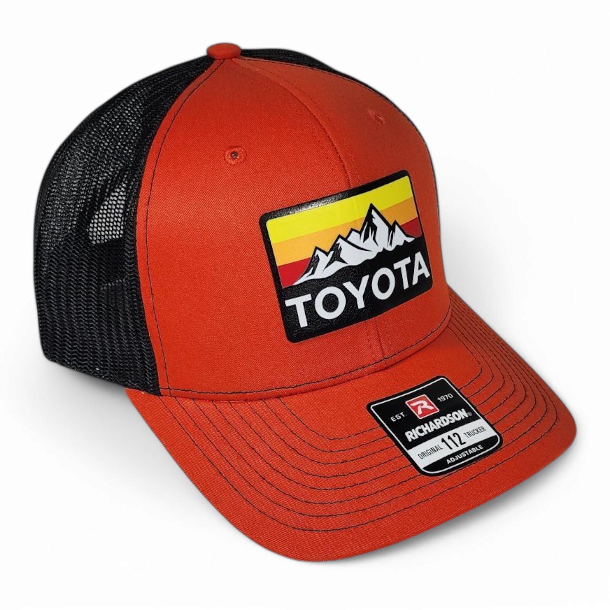 Orange / Black Toyota Mountains Vintage Style Leatherette  display picture 3
