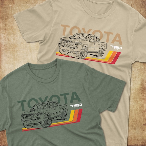 Maddmax Tacoma Pickup Truck Redline Art Print T-Shirt - Soft Heavyweight Cotton Tee