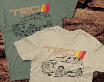 Toyota 4Runner TRD Topographic Lines Heritage Vintage Stripes t-shirt