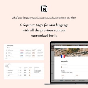 Language Learning Notion Template Language Learning Planner - Etsy