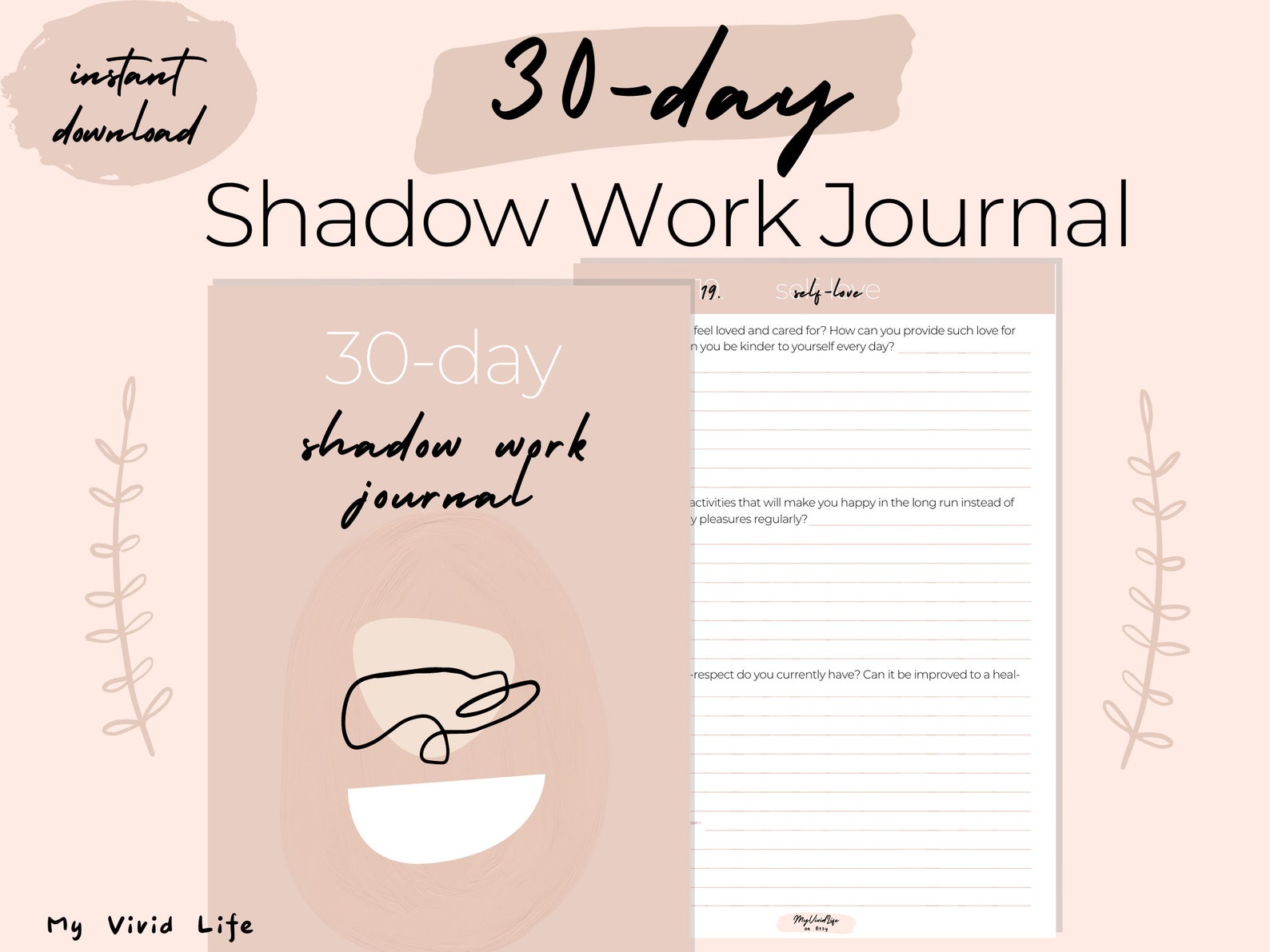 free printable shadow work journal