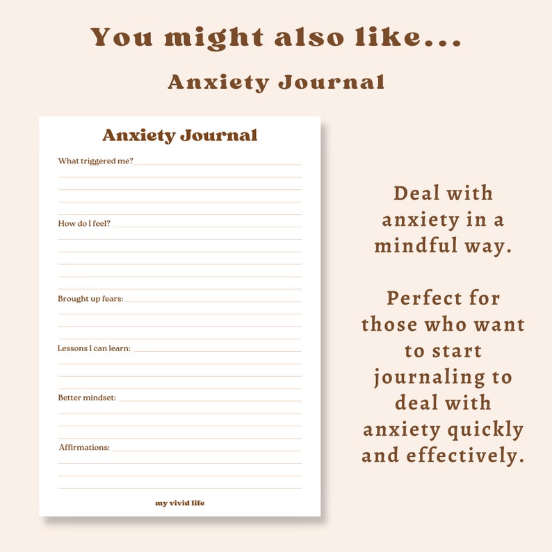 Wellbeing Journal Printable Wellness Journal Selfcare Etsy